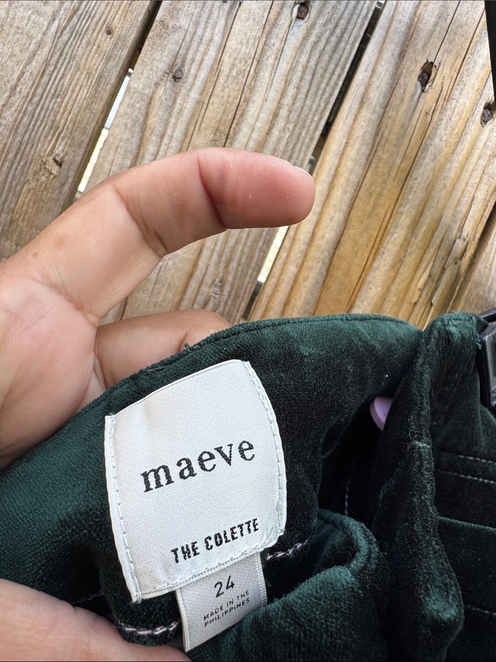 Maeve the Colette velvet Wide-Leg Pants - Picture 5 of 8